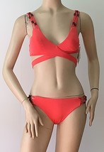 NEW BECCA By Rebecca Virtue Wild &amp; Free Wrap Front 2 Piece Bikini (Size M) - £39.46 GBP