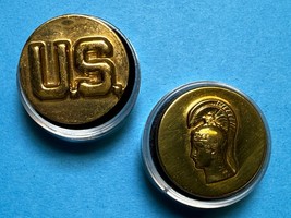 CIRCA 1942-1970, U.S. AND WOMENS ARMY CORPS, COLLAR DISKS, TYPE V, ENLISTED - €12,84 EUR