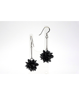 Jewdi Black Cubic Zirconia Handmade Earrings (AJ0024) - $34.99