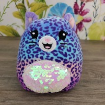 Squishmallows Cheetah Plush 5&quot; Opened Mystery Squad Kellytoy Purple Pink - £6.09 GBP