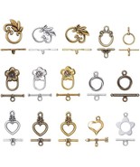 Jewelry Toggle Clasps Gold Silver Bracelet Necklace T Clasps 120 Sets Fi... - $47.06 CAD