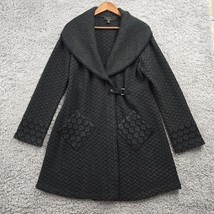 Icelandic Design Jacket Womens Large Chevron Wool Acrylic Shawl Collar S... - $66.28