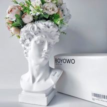  Beautiful Greek David Statue Facial Vase Head  Decor 6.5 &quot; inches  - £38.15 GBP