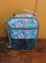 LL Bean Lunch Box Soft Sided Zip Around Floral Insulated Carrying Bag 10... - $9.99