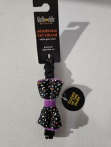 Cat- Thrills &amp; Chills Collection Glow In The Dark Halloween Witch Collar 8-12&quot; - £7.04 GBP