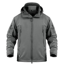  Skin Army Men Jacket Coat   Jacket Winter Waterproof Soft Jacket Windbreaker Hu - £122.29 GBP
