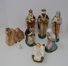 Vintage Hand Painted Porcelain Nativity Figurines Made in Japan - £20.03 GBP