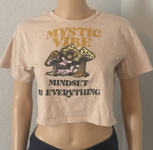 Urban Nation Mystic vibes Mindset is everything Women&#39;s T-Shirt crop top... - $7.83