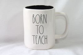 Teacher Crate (New) Born To Teach - White Mug W/ Black Interior - 20 Oz. - £19.25 GBP