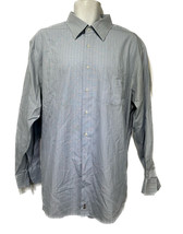 Nordstrom Men’s Button Down Shirt plaid long sleeve Traditional Fit 17.5 - £14.70 GBP