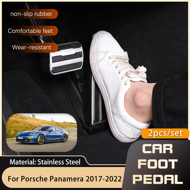 2pcs at car pedals for porsche panamera 971 chassis g2 2017 2018 2019 2020 2021 2022 thumb200