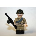 Minifigure Russian Infantry Solider Ppsh 41 Submachine Gun Ww2 Bulk Block - $8.19