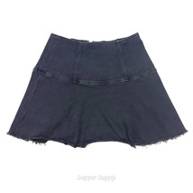Free People We The Free Highlands Denim Sz 4 Cutoff Skirt Black - $19.90