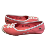 Lacoste Womens  Shoes Size 6 Pink Ballet Sneaker Slip-On Flats Preppy - £18.77 GBP