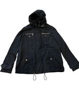 Burberry Brit Women&#39;s Removable Hood Black Windbreaker Raincoat Jacket S... - $6,116.79 MXN