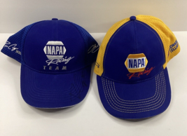 2 lot Napa Racing Team  hats Chase Elliot Cap Blue Yellow NASCAR NHRA OU... - £11.03 GBP