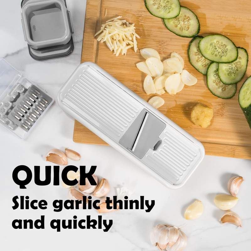 Mini Garlic Slicer Multi-Functional Mandoline Slicer Veggie Shredder Garlic Ging Item image 4