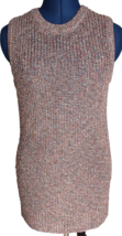 Ella Moss Marge Ribbed Knit Sleeveless Sweater Tunic Length In Coral Fir... - £13.23 GBP