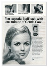 Gentle Care Hair Conditioner Wella Beauty Vintage 1968 Full-Page Magazin... - £7.60 GBP
