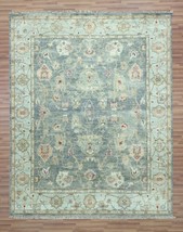 Brown - Ivory New Wool 8x10 ft HANDMADE Turkish Carpet Large OUSHAK  Area Rug - £1,022.05 GBP