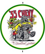 '55 Chevy 14" Round Laser Cut Metal Sign - $49.95