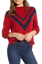 Treasure &amp; Bond  V-Stripe Funnel Neck Sweater NWT New Small - $19.79