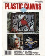 Plastic Canvas Corner Leisure Arts Jan 1992 20 Projects Santa Pottery Vi... - £7.04 GBP