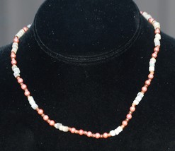 Multi Color Beaded Choker Necklace Barrel Clasp - $6.92