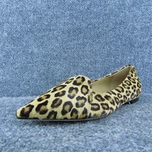 TAMARA MELLON Leopard Print Women Flat Shoes Brown Calf Hair Slip On Siz... - $59.40