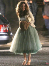 Carrie Bradshaw Tulle Skirt Outfit Plus Size Midi Tulle Green Tutu Holiday Skirt - £60.10 GBP
