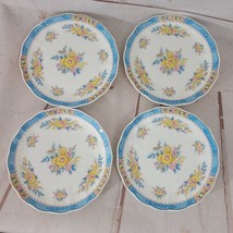 Mikasa Hospitality Floral Bone China Set of 4 Bread &amp; Butter Plates Vintage - £34.95 GBP