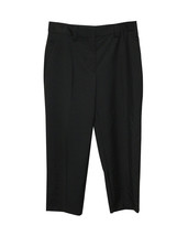 Acne Studios Straight Leg Cropped Trousers In Wool Blend Women Black Size 42 - $153.90