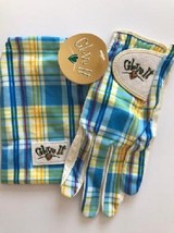 SALE Glove It Ladies Golf Glove. Blue Plaid . S, M or L. £14.95 now £7.95 - $10.58