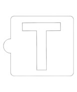 T Letter Alphabet Stencil for Cookies or Cakes USA Made LS107T - $74.79 MXN