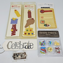 Lot of Embellishments for Scrapbooking Brads Happy Birthday Etc - $16.95