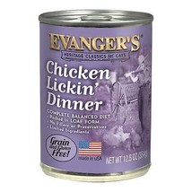 Evanger&#39;s Heritage Classic Wet Cat Food Chicken Lickin&#39; 12ea/12.8 oz, 12 pk - £41.11 GBP