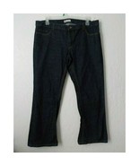 Dickies Relaxed Jeans Women size 14 Petite Blue Denim Straight Leg 40x29 - $15.83