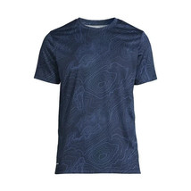 Athletic Works Men&#39;s Jersey Tee with Short Sleeves, Blue Size S(34-36) - £12.65 GBP