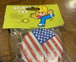Tin Spinner Top Brand American Flag Yo-Yo New Sealed - $5.94