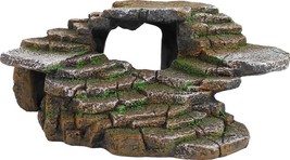 PENN-PLAX Reptology Shale Scape Step Ledge and Cave Hideout Basking Area - Resin - £14.74 GBP