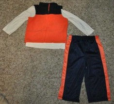 Boys Pants Shirt Vest 3 Pc Sports Athletic Orange Blue Ive Got Game-sz 4T - £15.50 GBP
