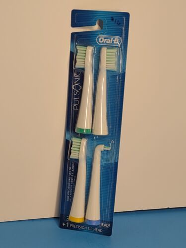 Oral-B Pulsonic 3 Brush Heads + 1 Tip Head S15-4 New (h) - $49.49