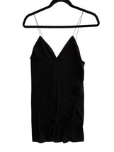 Intimately Free People Womens Mini Slip Dress Black Spaghetti Straps Sz M/L - £17.45 GBP
