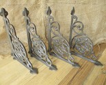 4 Cast Iron Crossed Pistol Brackets Garden Braces Shelf Brackets RUSTIC ... - £31.26 GBP