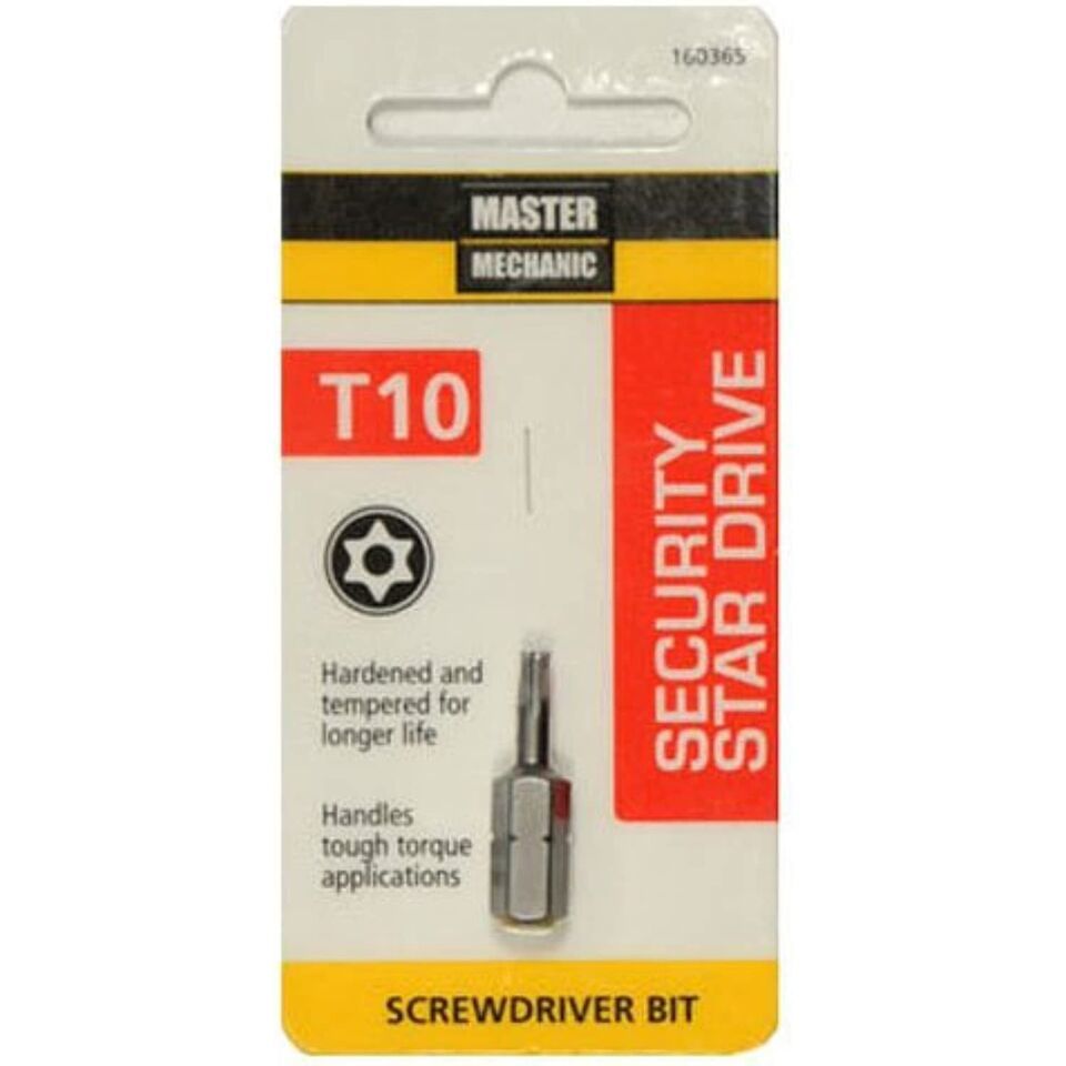 Master Mechanic 160365 1 -Inch, TX10, Torx Security Bit - $16.25