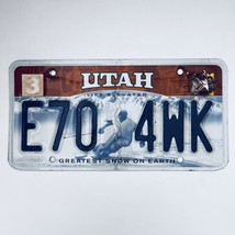  United States Utah Greatest Snow On Earth Passenger License Plate E70 4WK - $11.87
