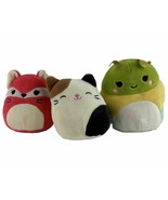 3 Mini-Squishmallows - Fifi Fox, Cameron Cat, and Rutabaga The Caterpillar - $19.50 CAD