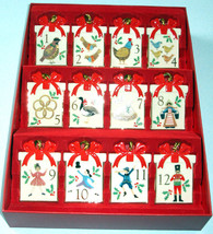 Lenox Twelve Days Of Christmas 12-Piece Ornament Set Large Handpainted New Boxed - £66.62 GBP