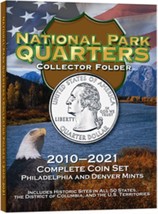 H.E. Harris National Park Quarters, Collectors Folder P &amp; D, 2010-2021 - £11.14 GBP