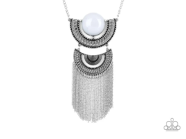 Paparazzi Desert Diviner Silver Necklace - New - $4.50